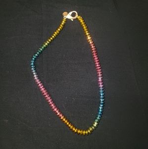 Karli Buxton Rainbow Hematite Necklace